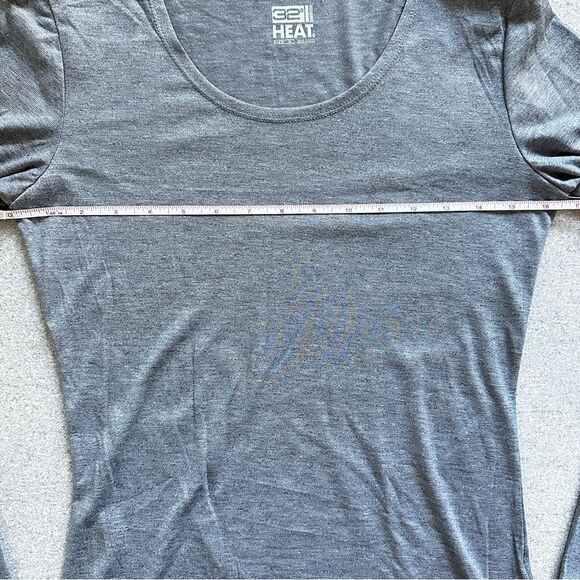 NWT 32 Degrees Lightweight Scoop neck Base Layer Long Sleeve Tee in Grey Gray M - Picture 10 of 12